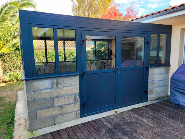 Construstion véranda sur la teste de buch